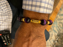 Load image into Gallery viewer, Omega Psi Phi Purple Tiger&#39;s Eye