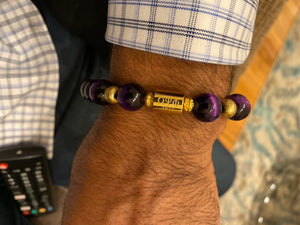 Omega Psi Phi Purple Tiger's Eye