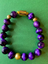 Load image into Gallery viewer, Omega Psi Phi Purple Tiger&#39;s Eye