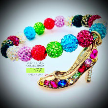 Load image into Gallery viewer, Bright &amp; Gorgeous Colorful Pave Rondell Bracelet!