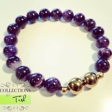 100% Pure Amethyst Stone Bracelet