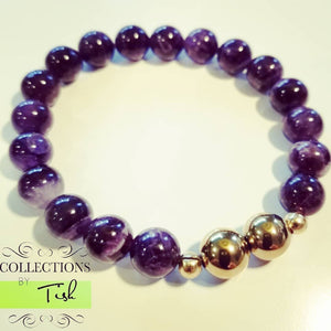 100% Pure Amethyst Stone Bracelet